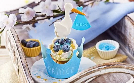 recipe image It’s a Boy Blueberry Cupcakes