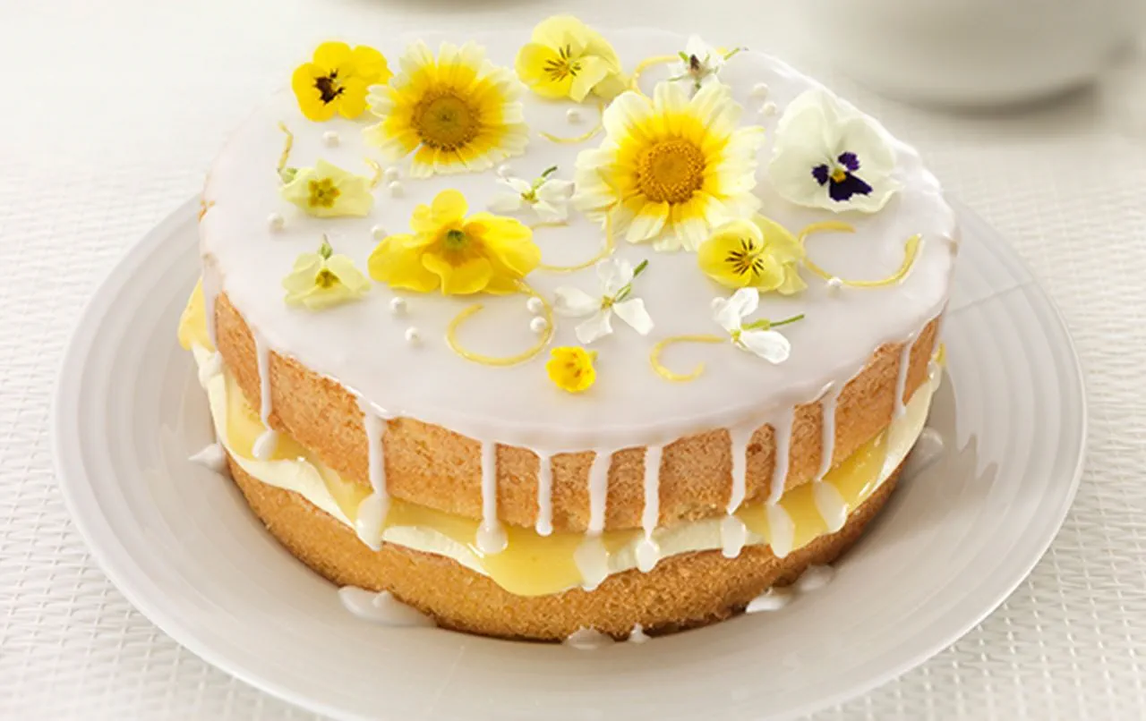 recipe image Lemon and Elderflower Drizzle Cake