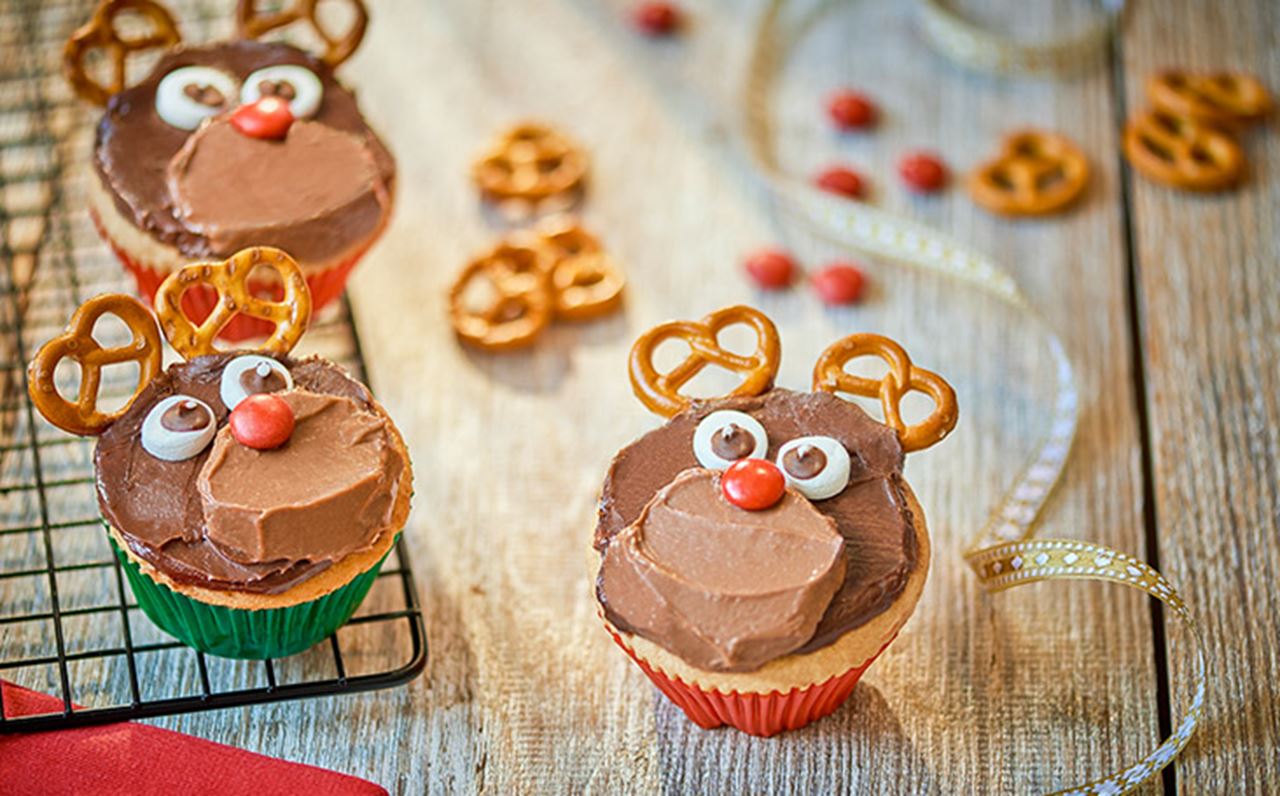 recipe image Chocolate Rudolph Cupcakes