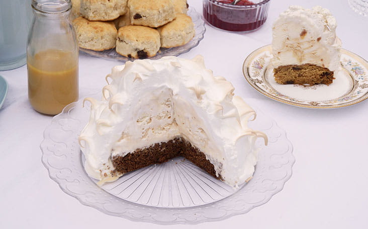 recipe image Sticky Toffee Baked Alaska