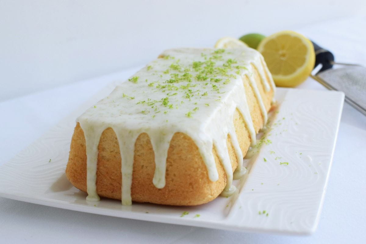 Vegan lemon & lime loaf cake Bake With Stork