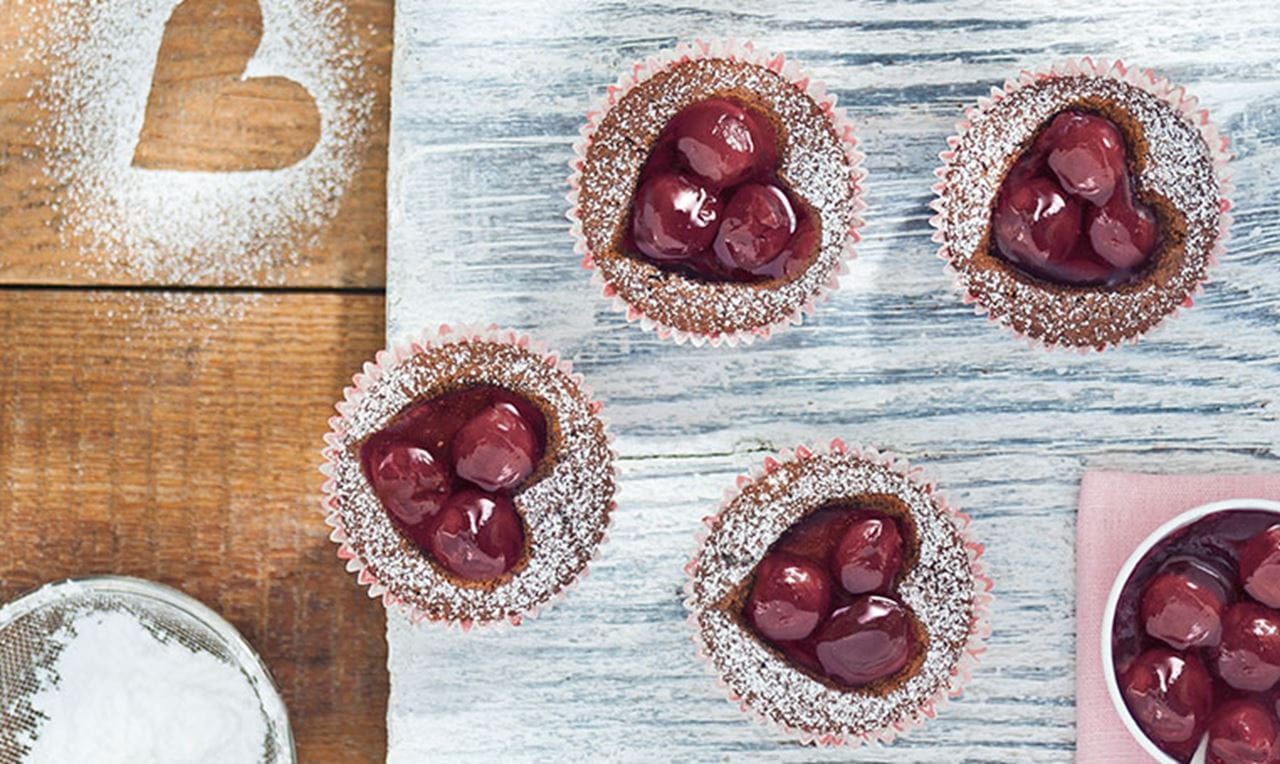 recipe image Cherry Heart Chocolate Pudding