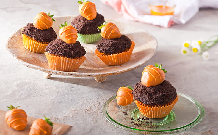 Easter Carrot Cupcakes