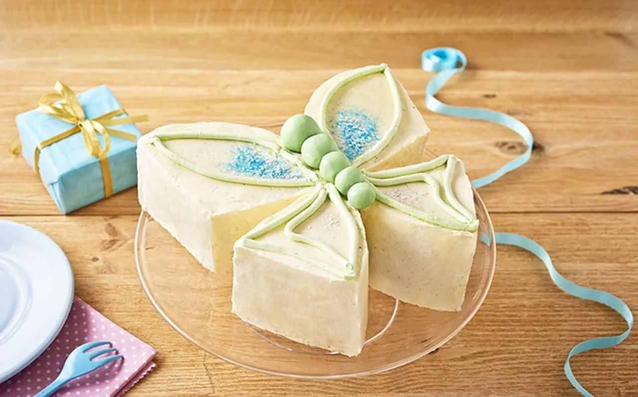 recipe image Stork Butterfly Cake