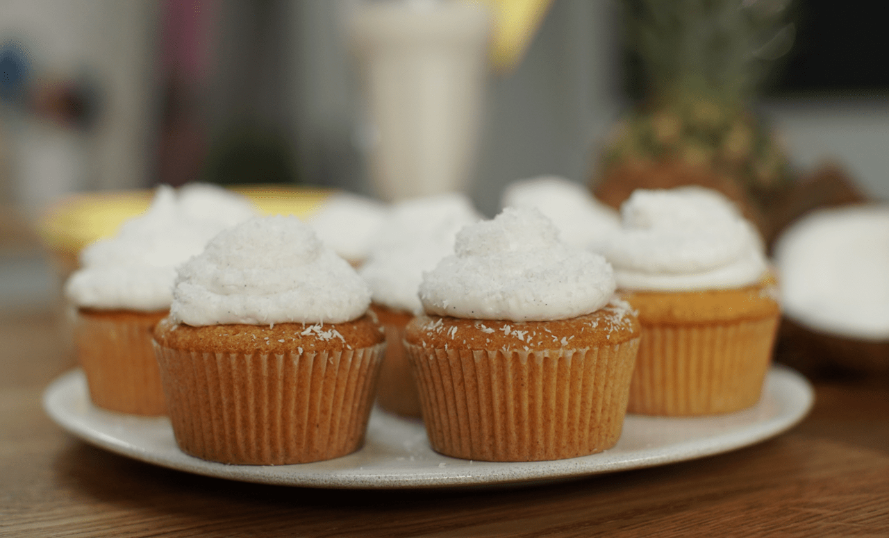 recipe image Pina Colada Cupcakes