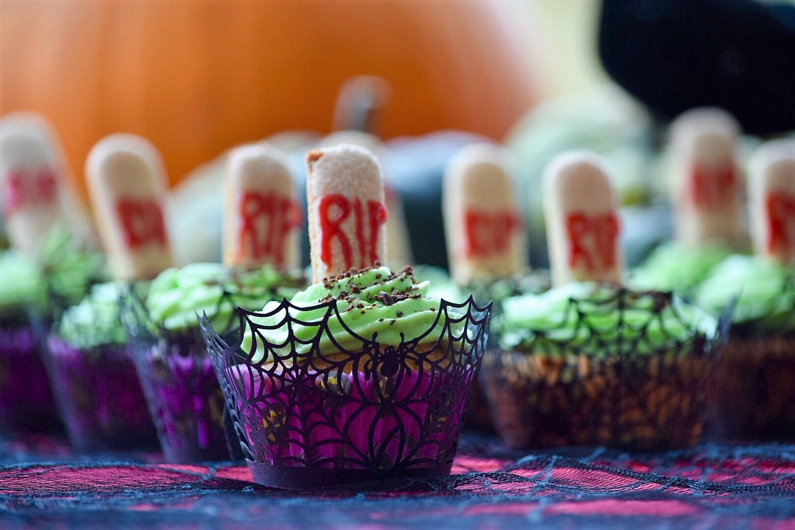 recipe image Halloween Graveyard Cupcakes