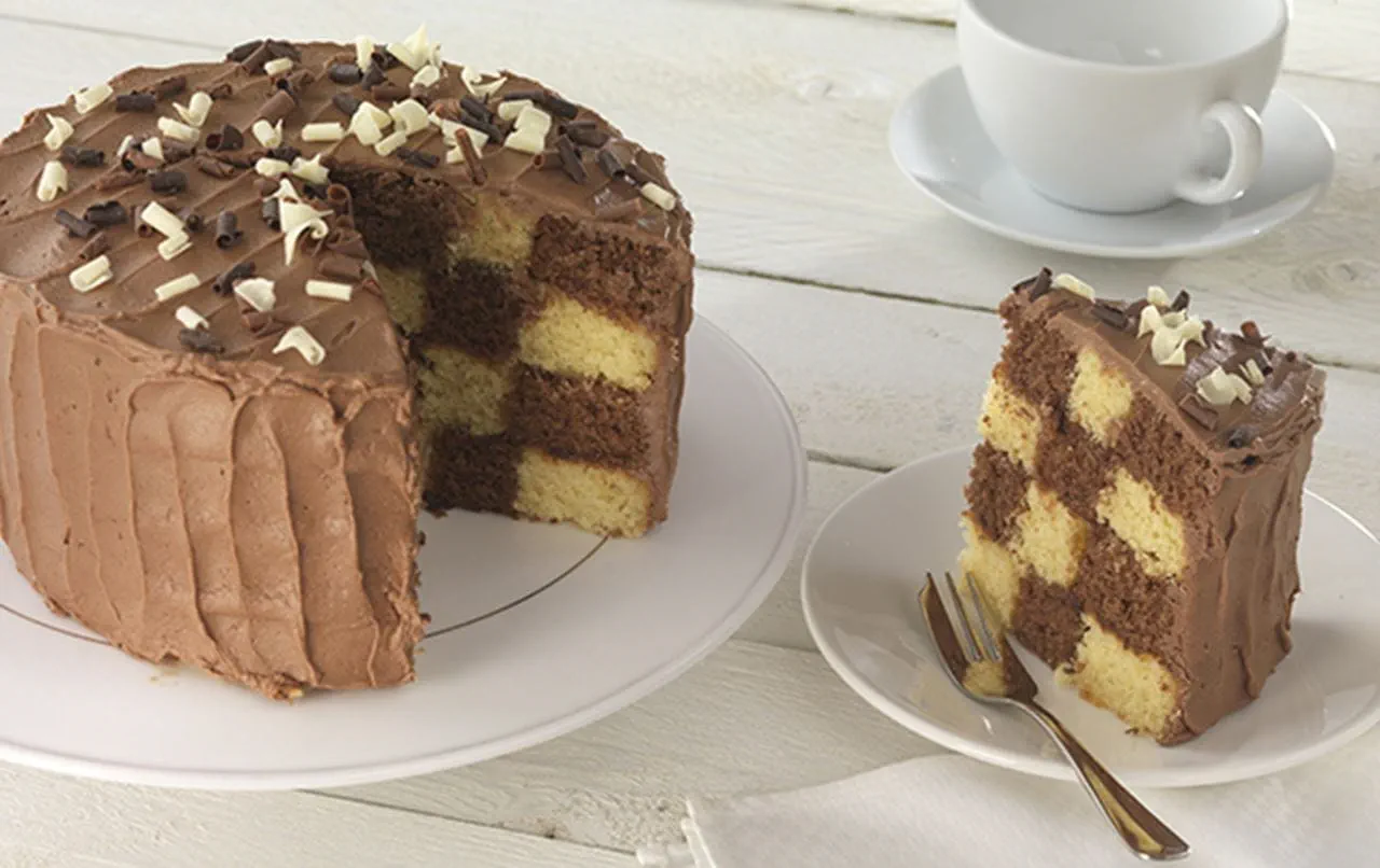 recipe image Chocolate Chequer Cake
