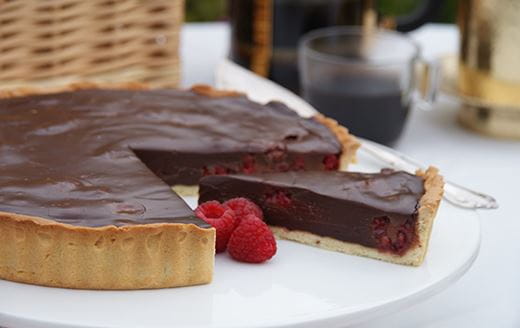 recipe image Chocolate Raspberry Tart