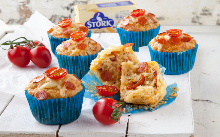 recipe image Pepperoni Pizza Muffins