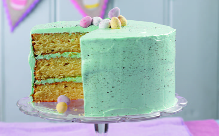 recipe image Easter Speckled Egg Cake