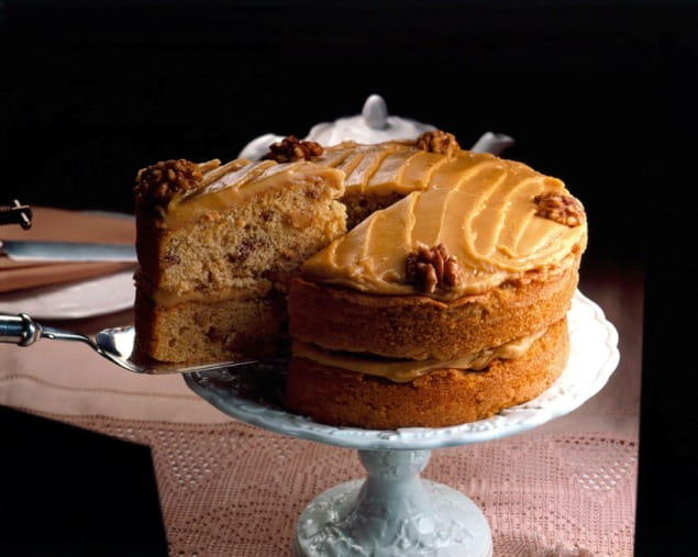 Coffee and walnut cake recipe | delicious. magazine