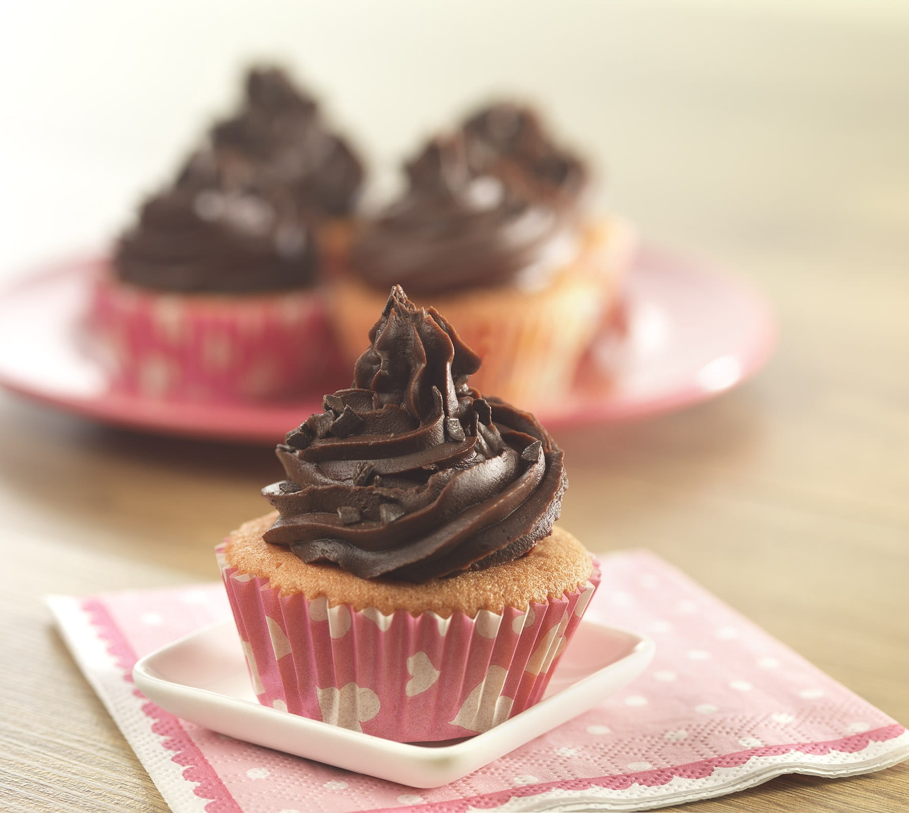 recipe image Cupcakes with Salted Chocolate Ganache