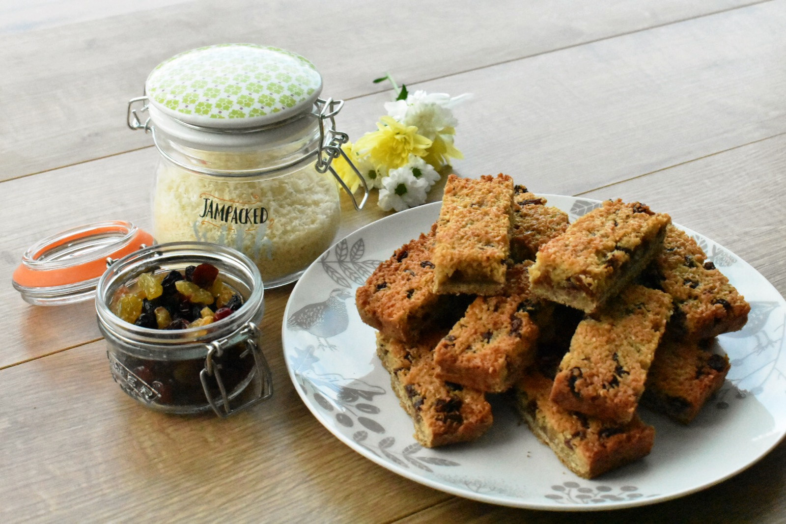 recipe image Coconut and Raisin Slices