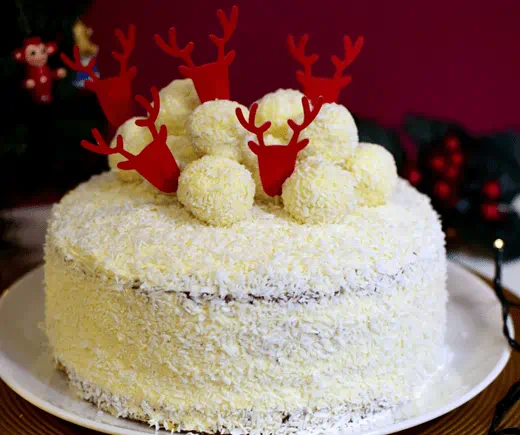 recipe image White Velvet Snowball Cake