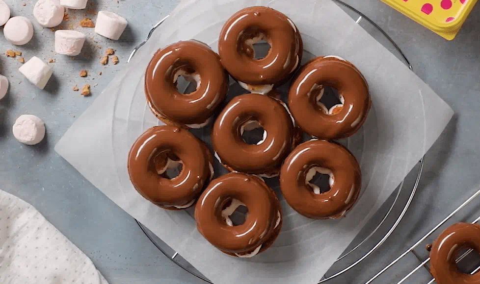 Baked S’Mores Doughnuts