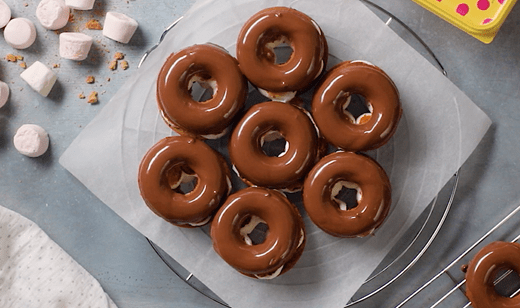 recipe image Baked S’Mores Doughnuts