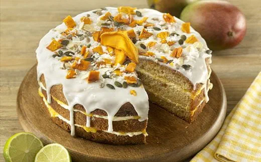 recipe image Coconut, Mango and Lime Cake