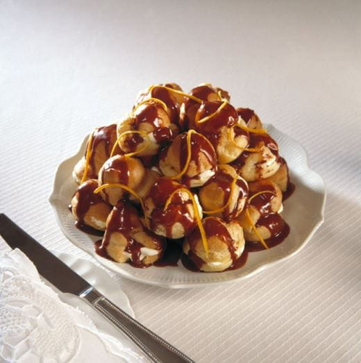 recipe image Profiteroles with Chocolate Sauce