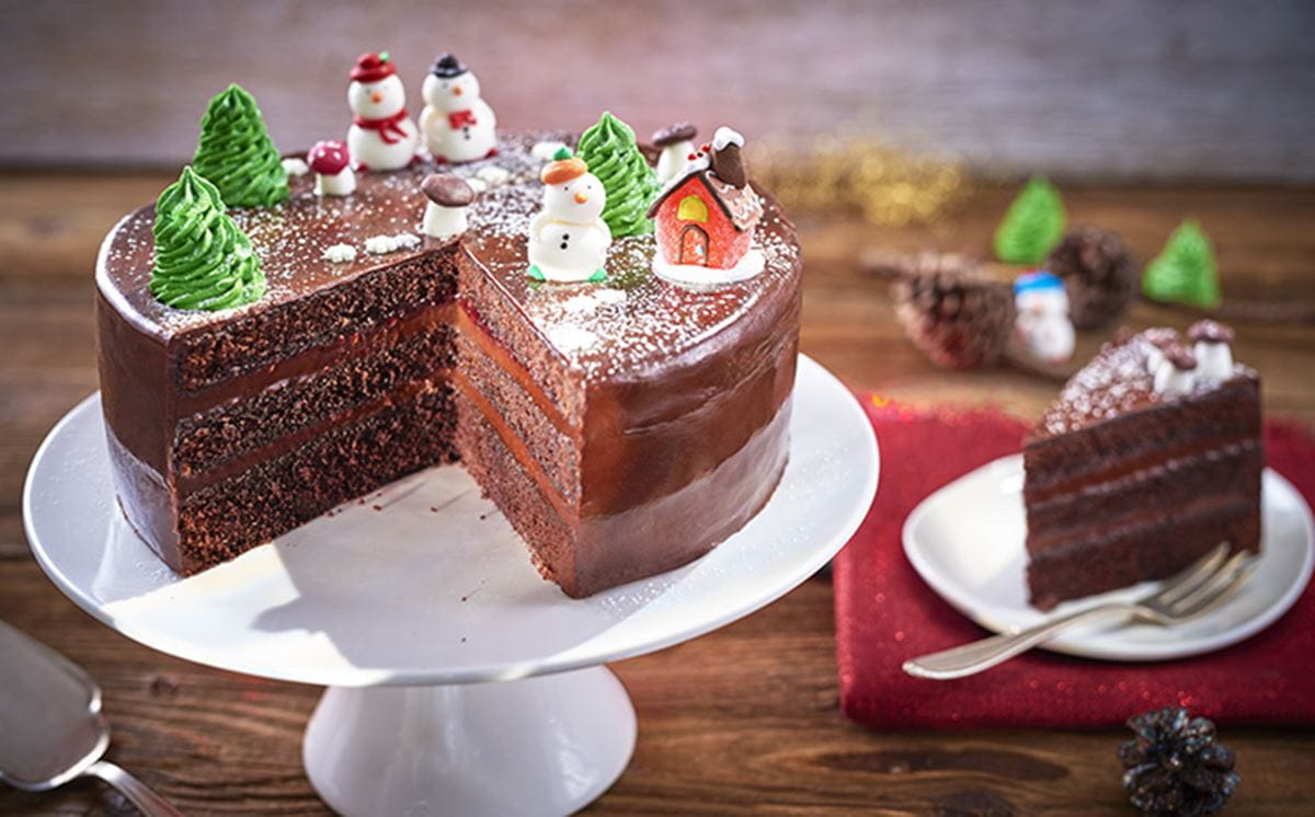Chocolate Christmas Cake